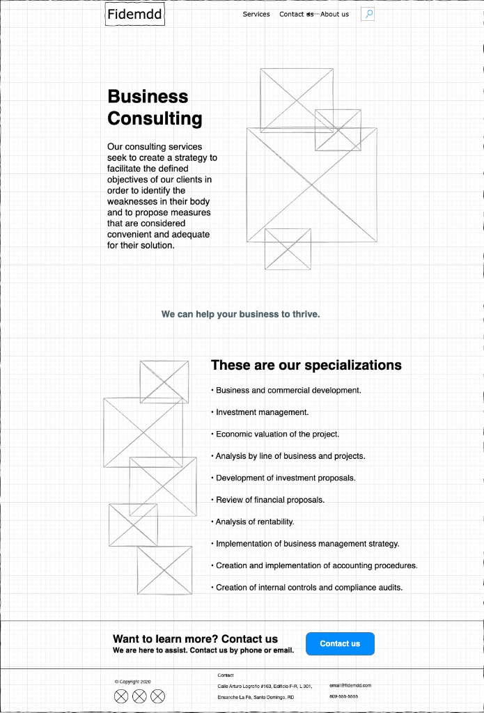 Consulting Wireframe Lofi