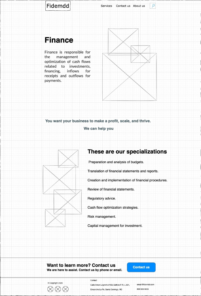 Finance Wireframe Lofi