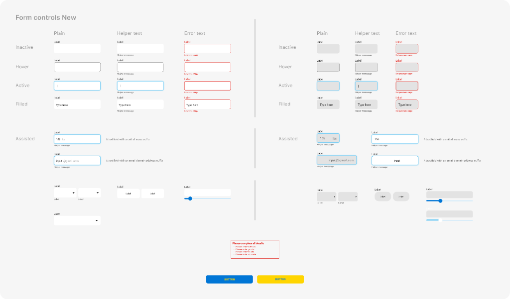 New Form Controls System