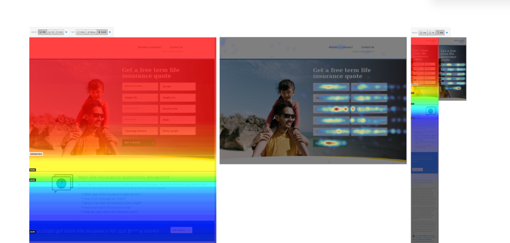Hotjar Heatmap Analysis